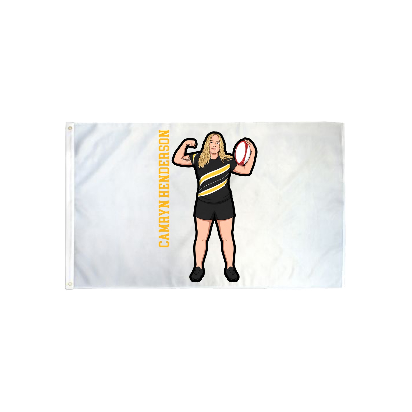 3x5 Flag — Name Vertical in Classic