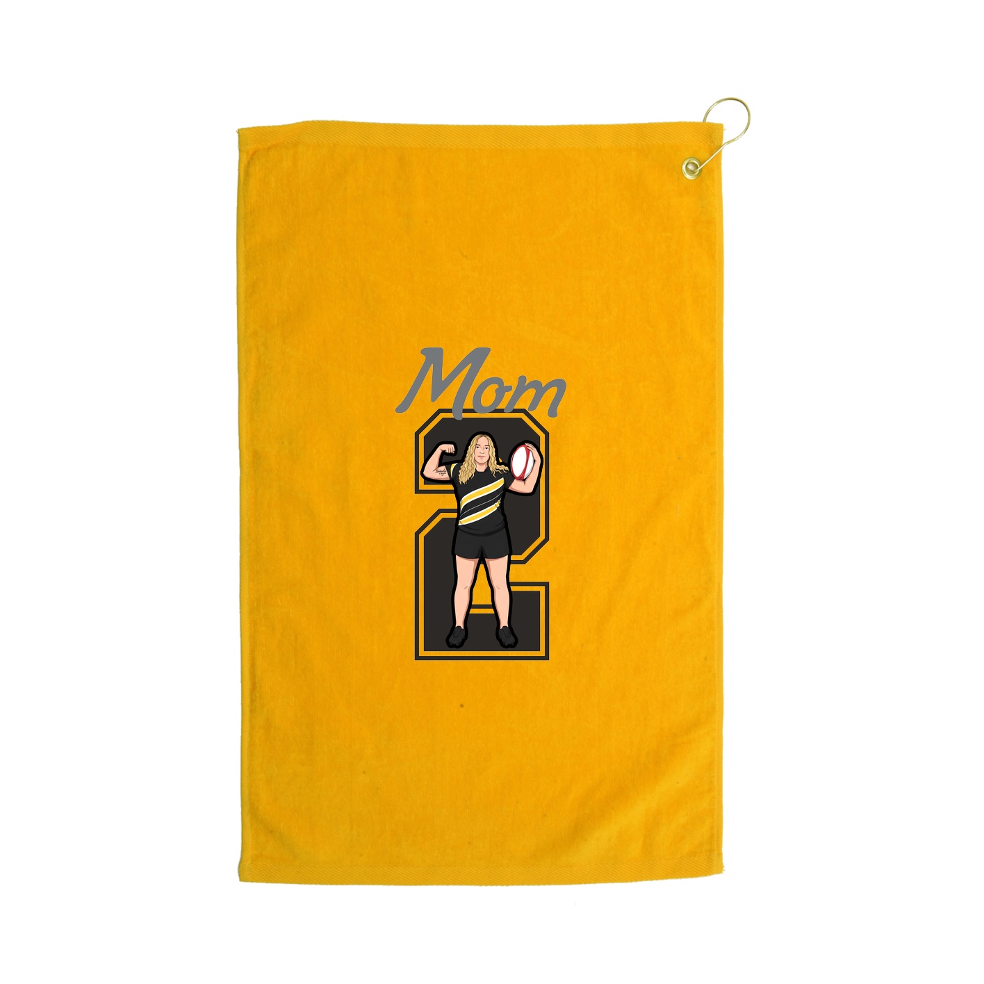 Golf Towel — Mothers Day Shirsey in Gold