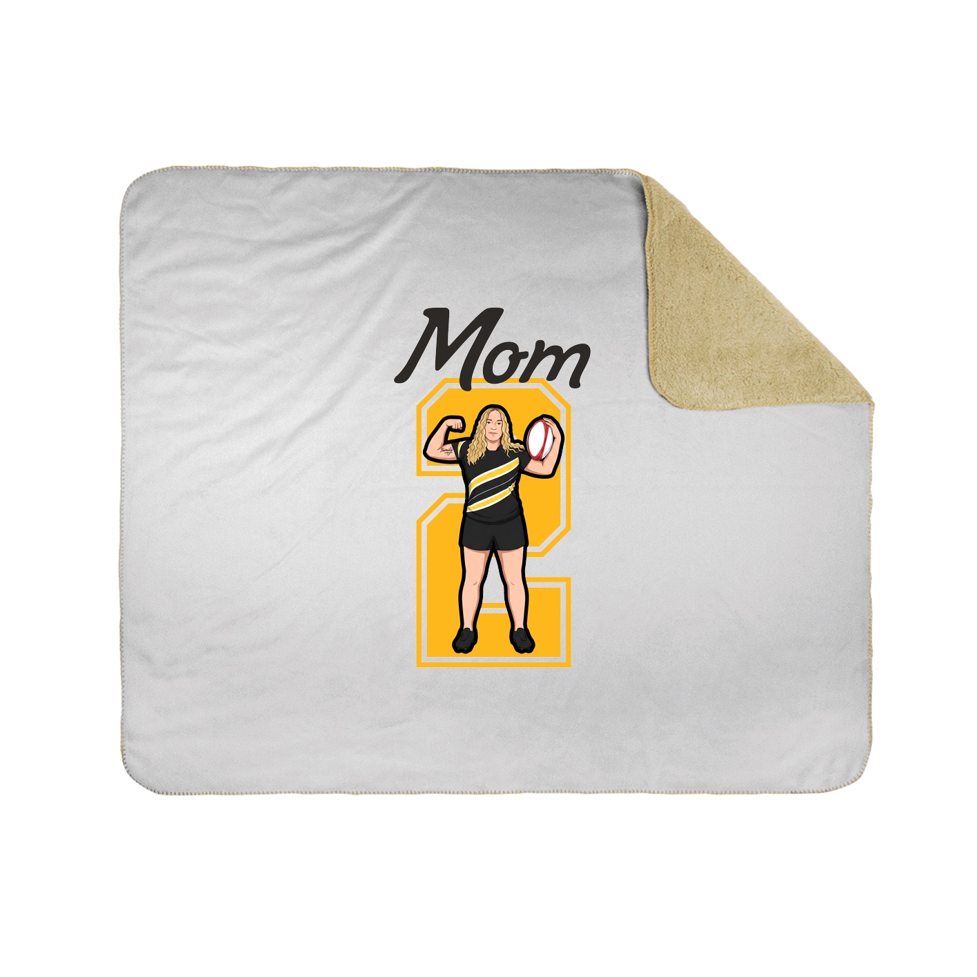 Throw Blanket — Mothers Day Shirsey in White