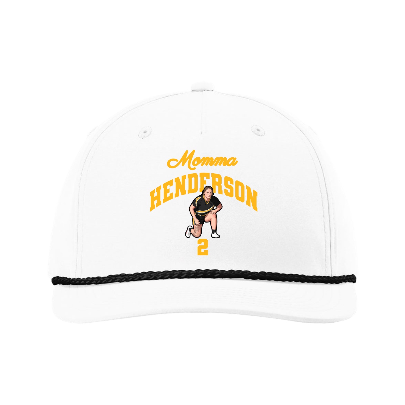 Five-Panel Classic Rope Cap — Mothers Day Arch in White