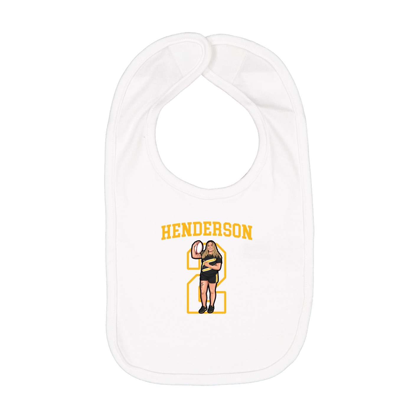 Infant Bib — Shirsey in White