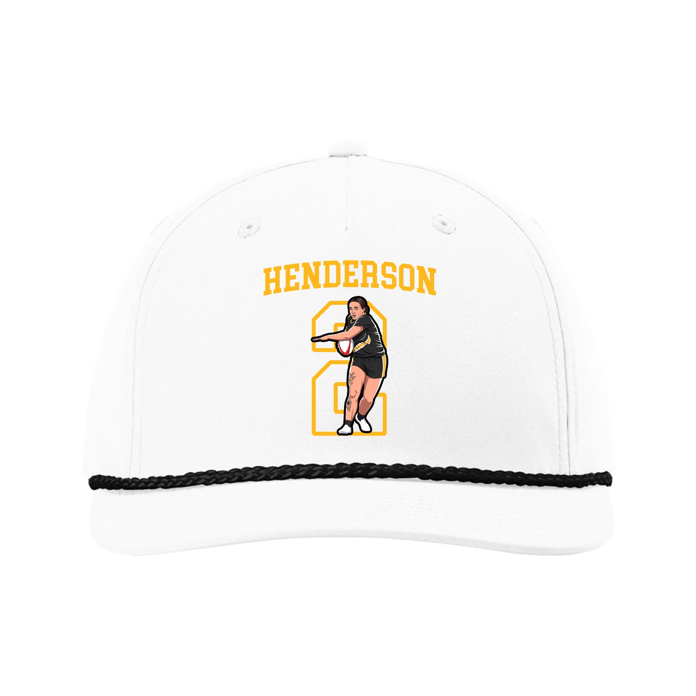 Five-Panel Classic Rope Cap — Shirsey in White