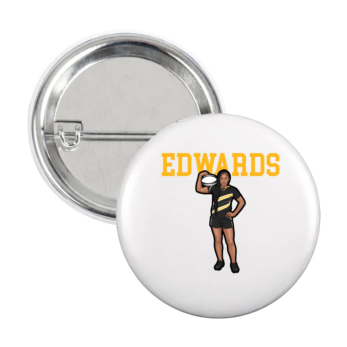 Game Day Button — Shirsey in White