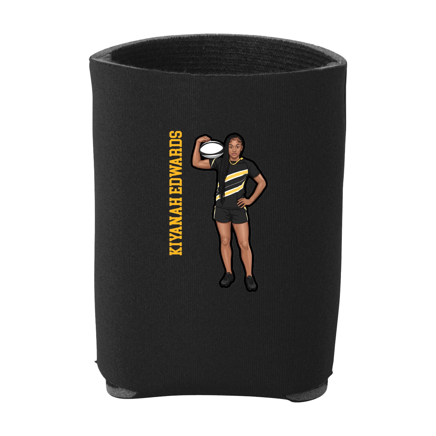 Can Holder — Name Vertical in Black