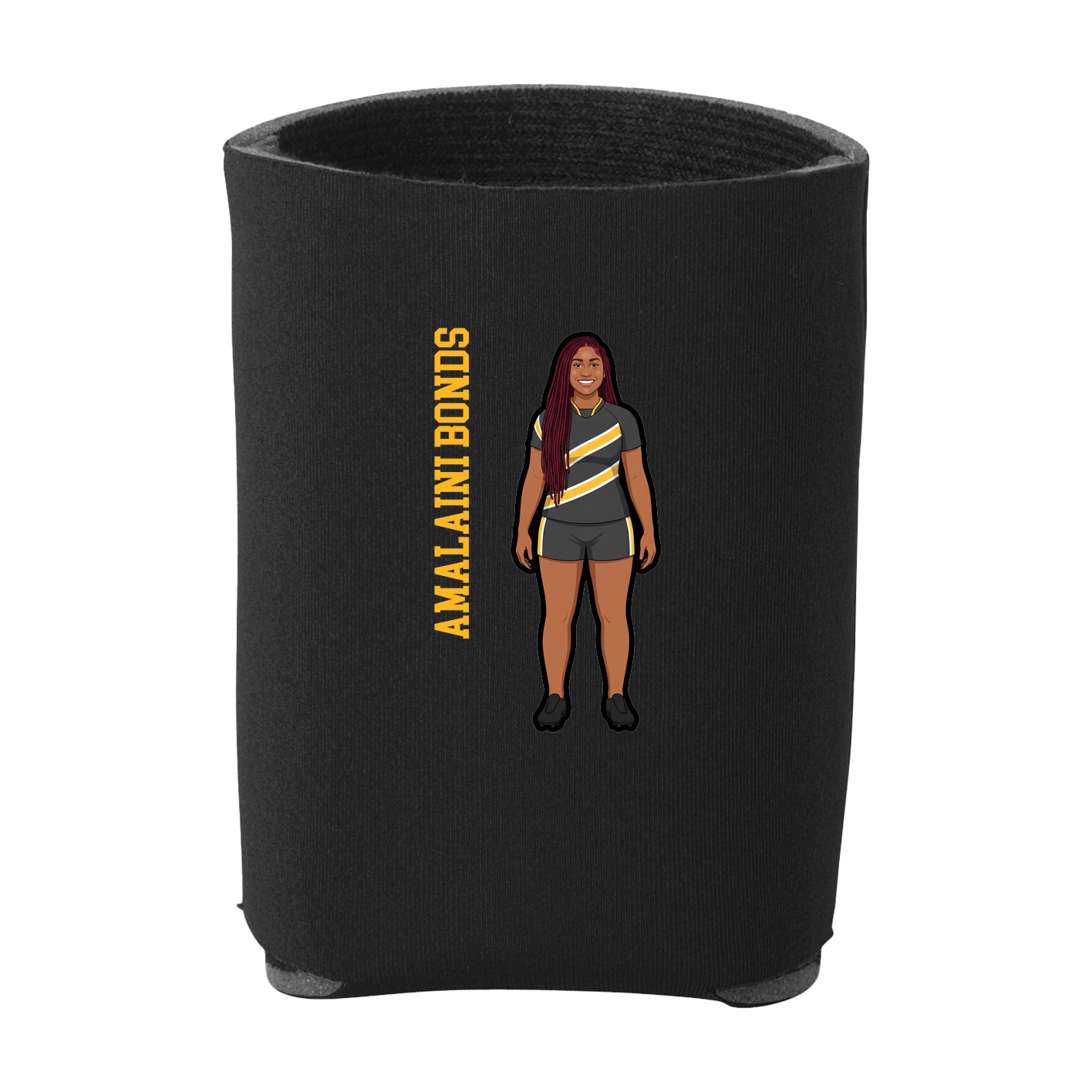 Can Holder — Name Vertical in Black