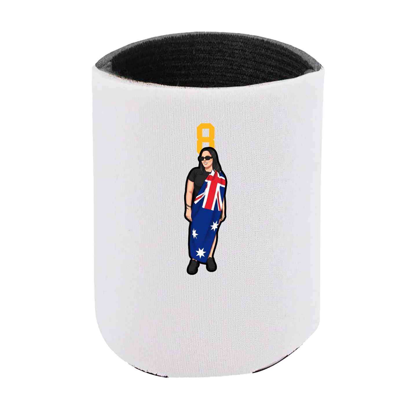 Can Holder — Number Top in White