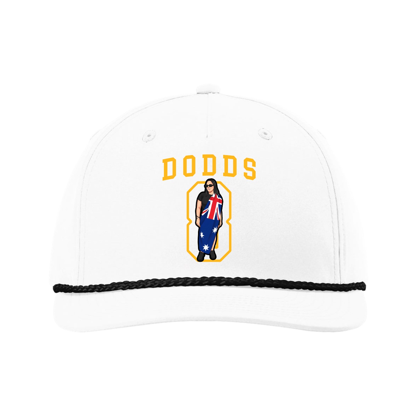 Five-Panel Classic Rope Cap — Shirsey in White