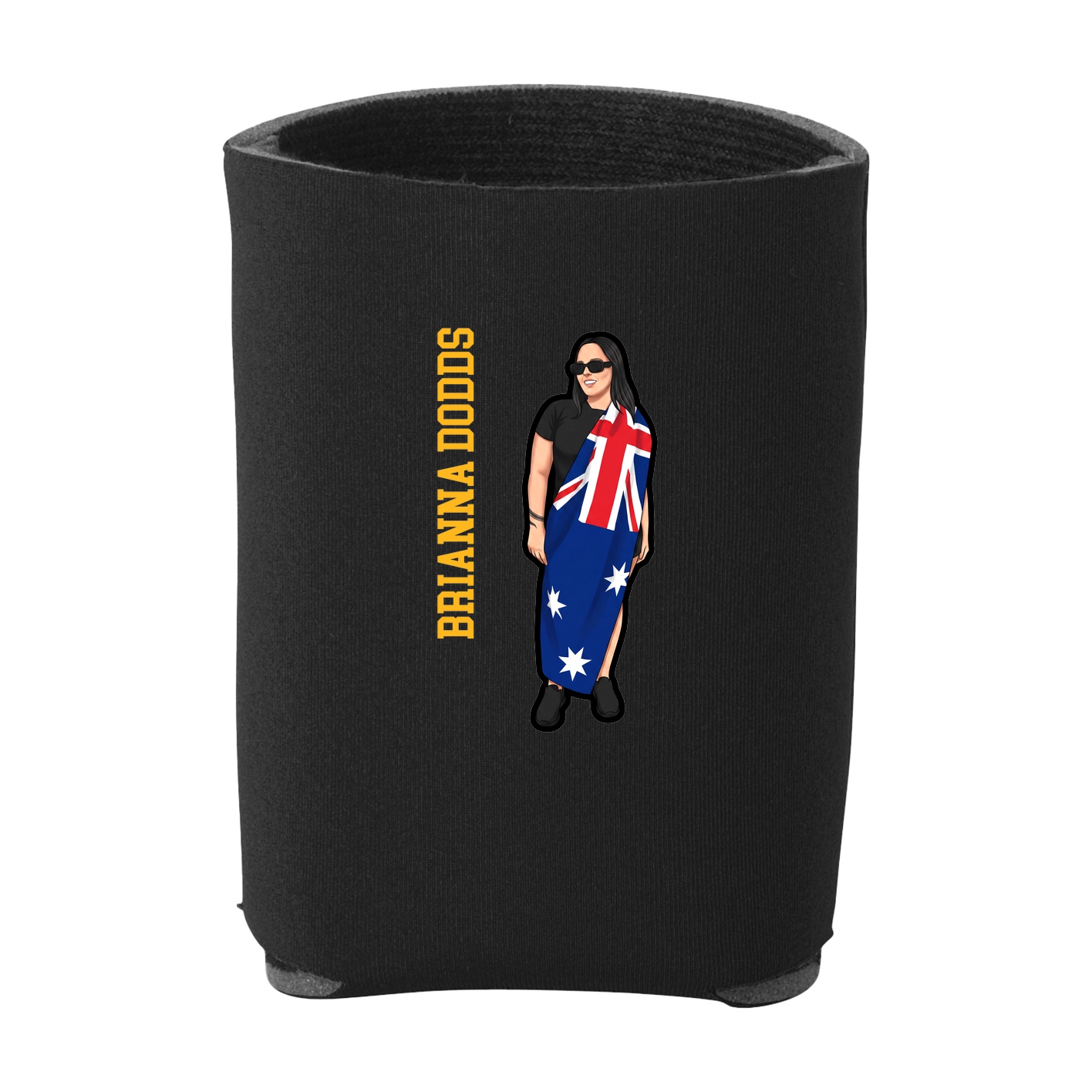 Can Holder — Name Vertical in Black