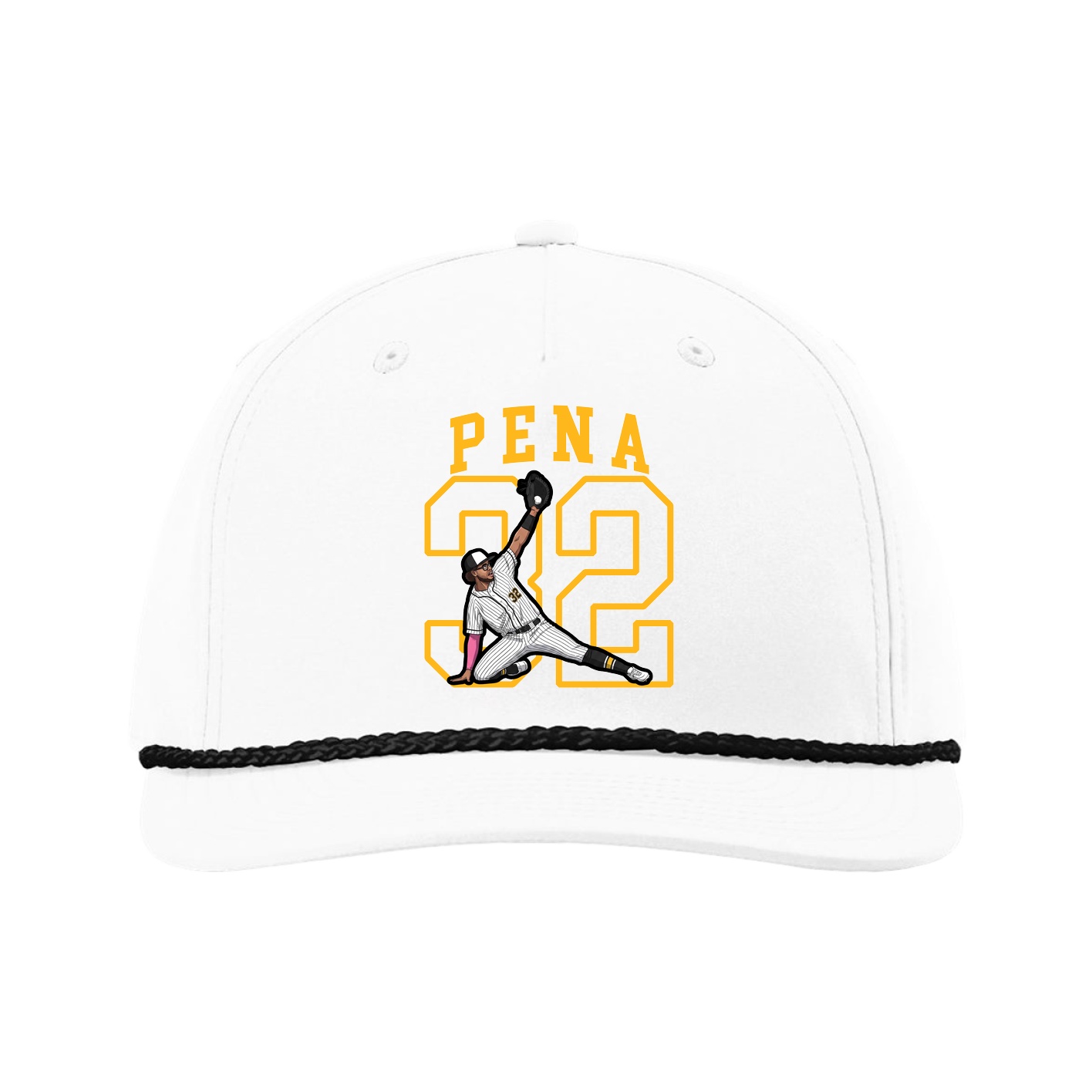Five-Panel Classic Rope Cap — Shirsey in White