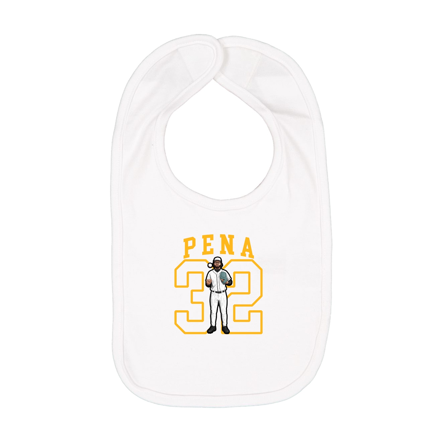 Infant Bib — Shirsey in White