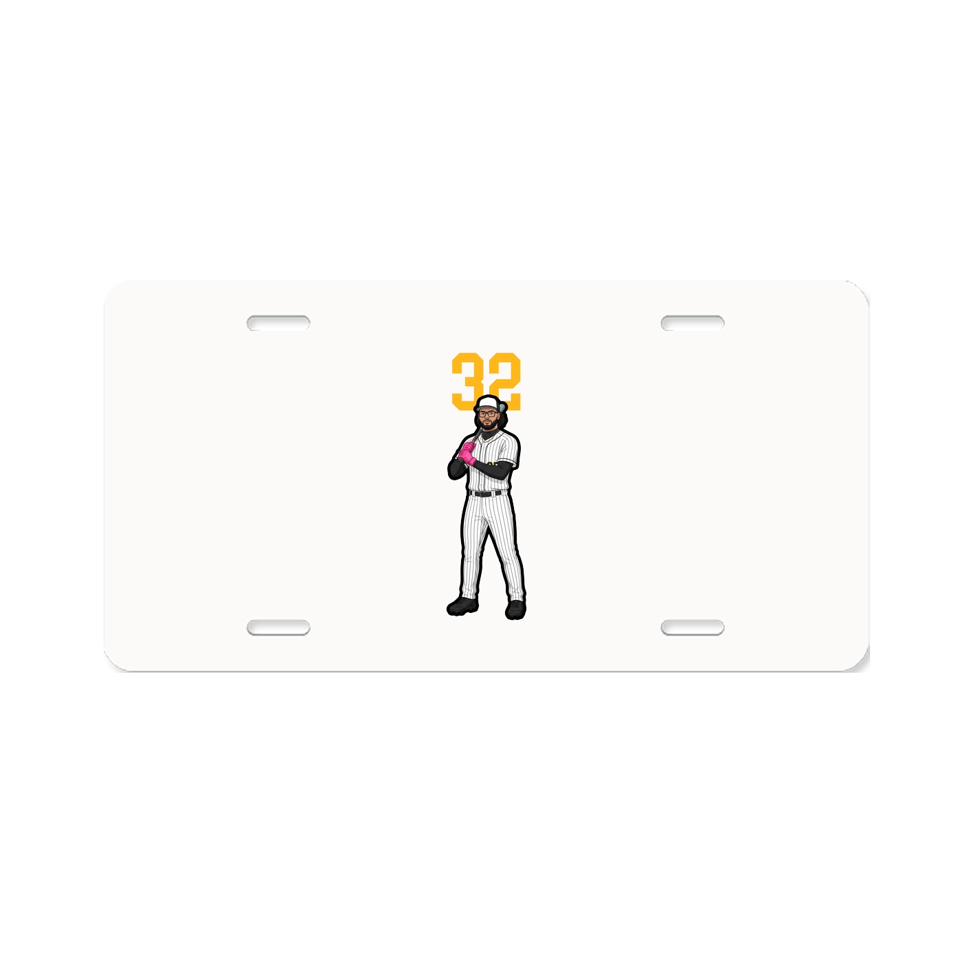 License Plate — Number Top in Classic