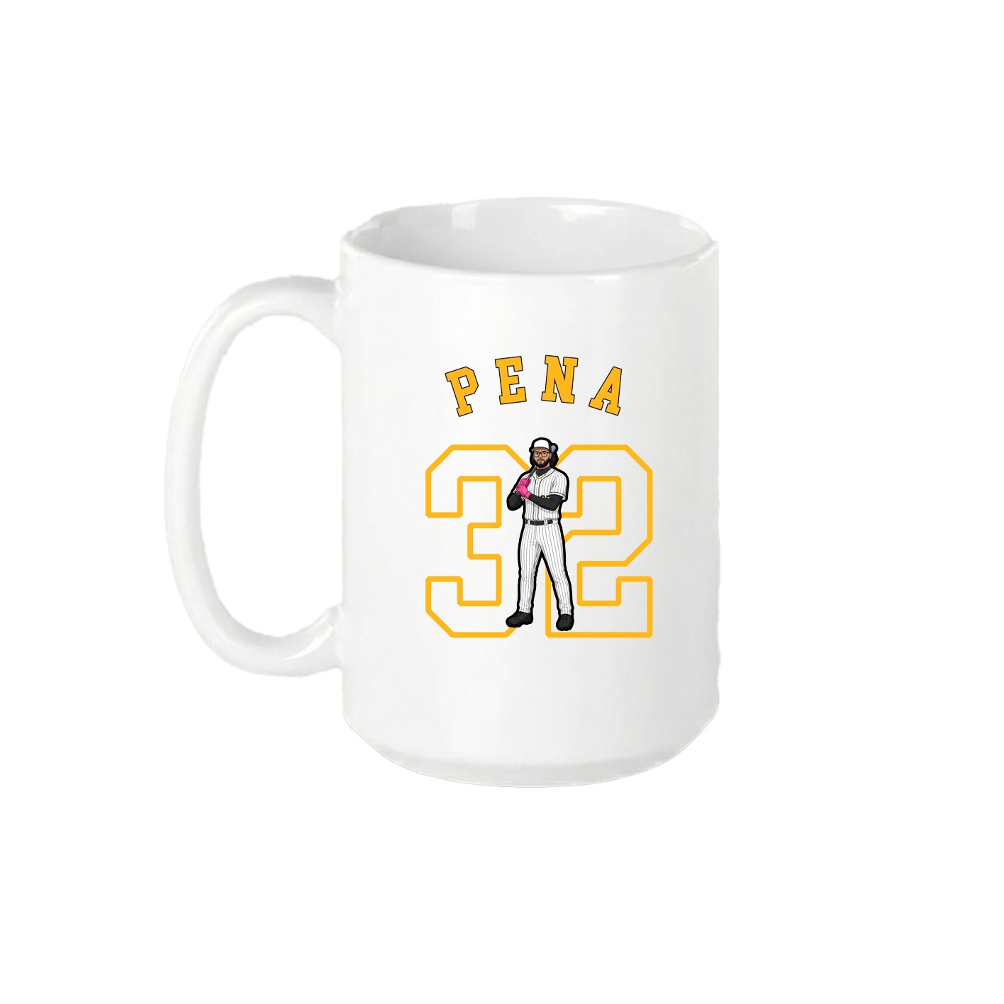 15oz Coffee Mug — Shirsey Arch in White