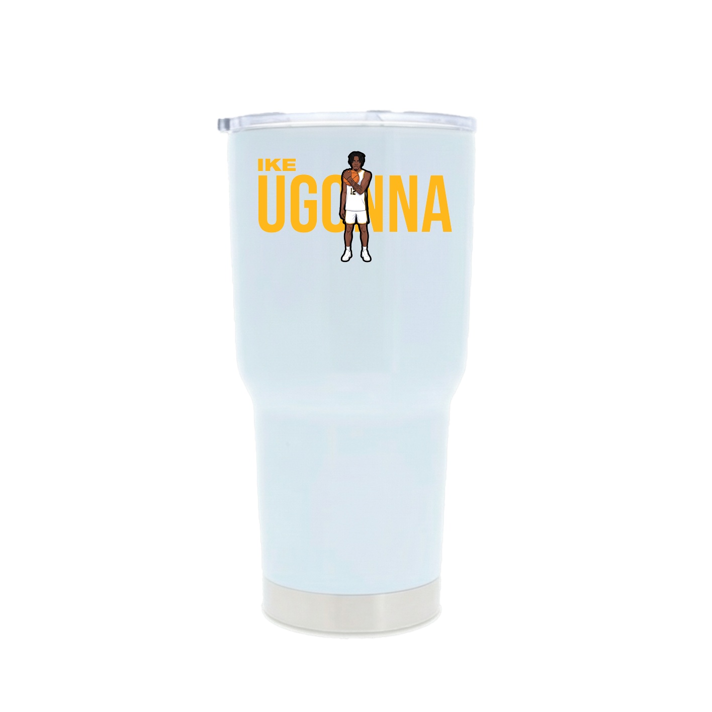 30oz Stainless Steel Tumbler — Player Name in White