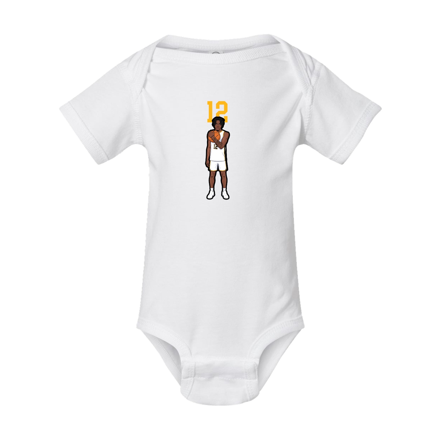 Baby Onesie — Number Top in White