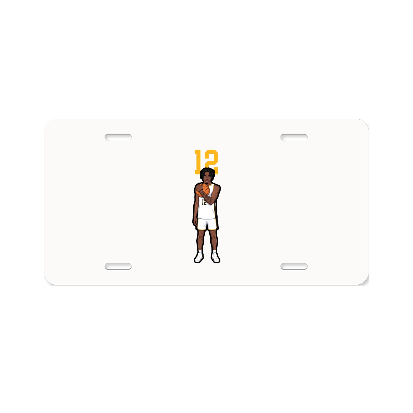 License Plate — Number Top in Classic
