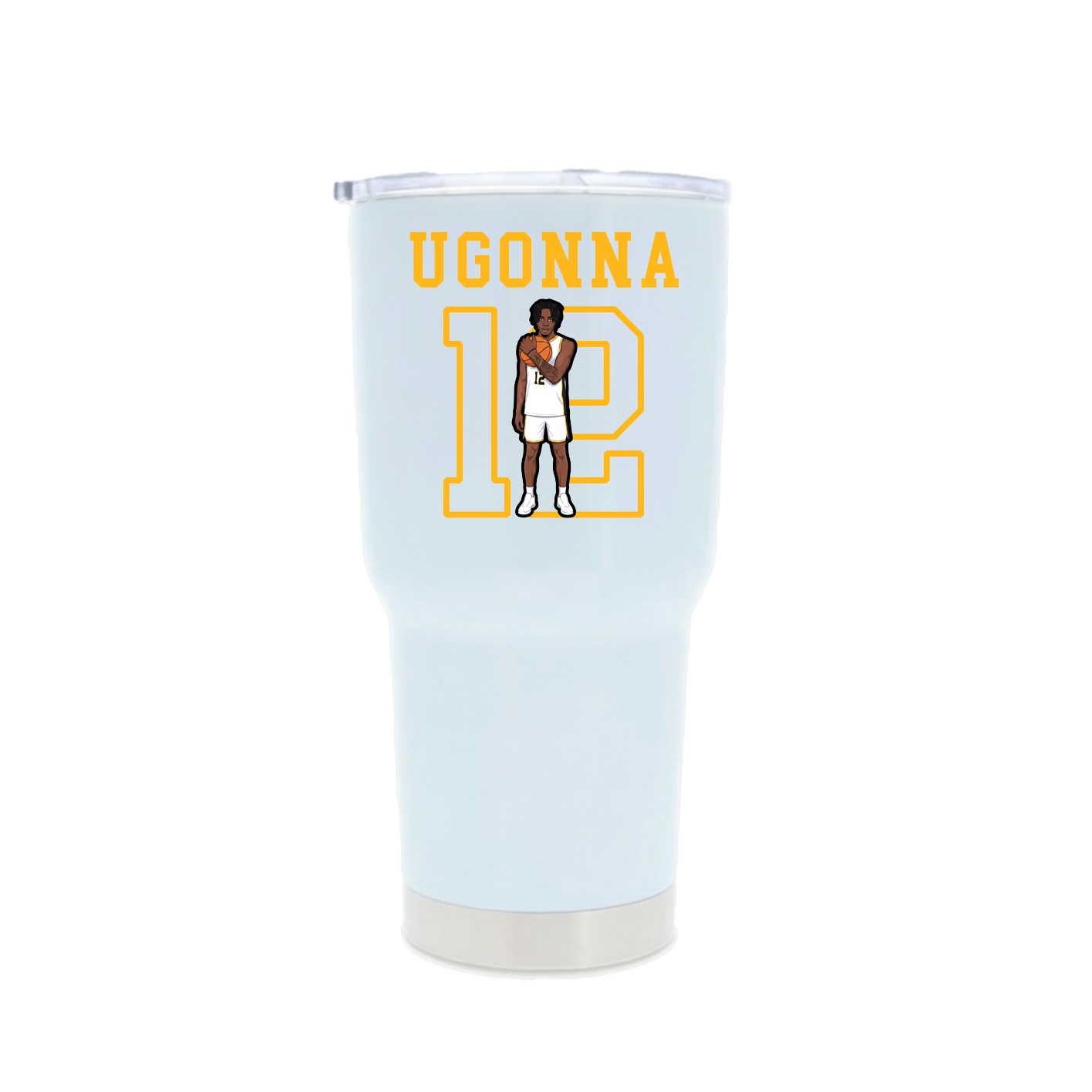 30oz Stainless Steel Tumbler — Shirsey in White