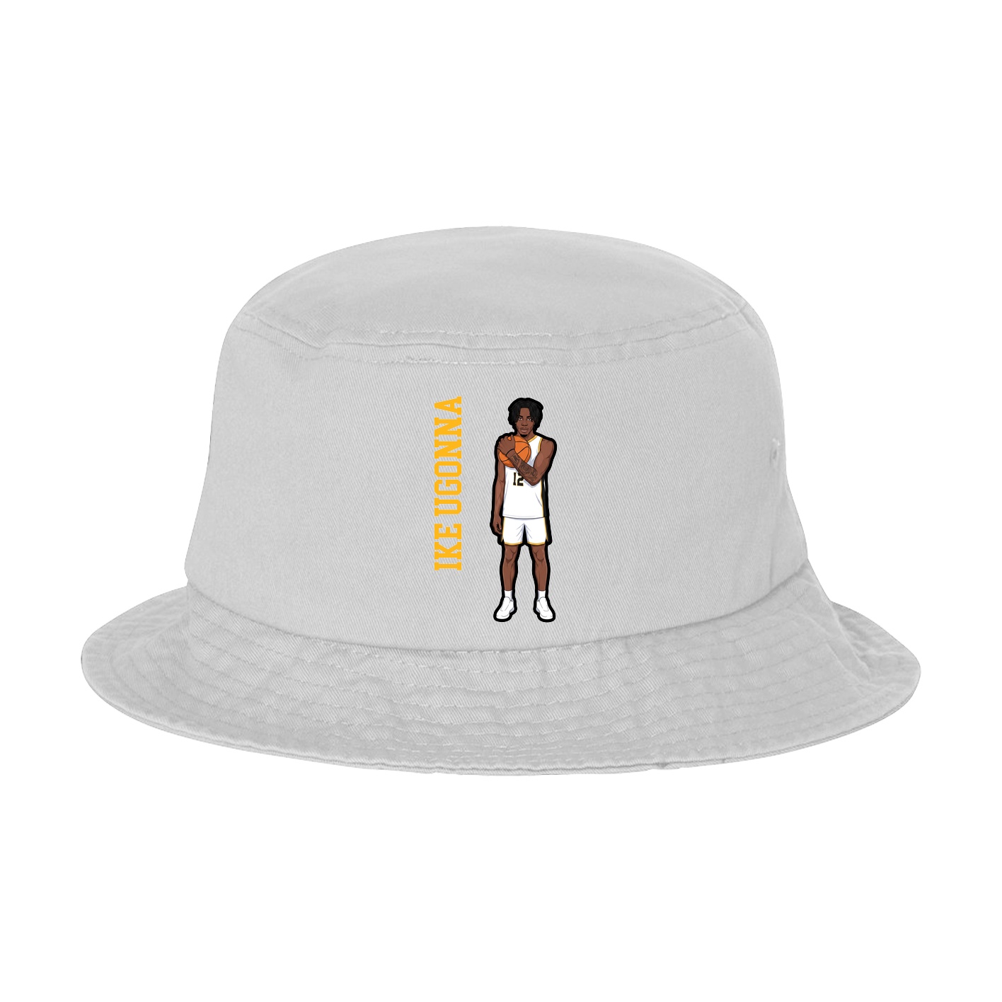 Bucket Cap — Name Vertical in White