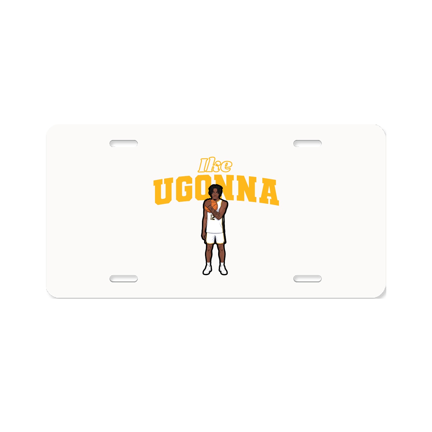License Plate — Name Arch in Classic