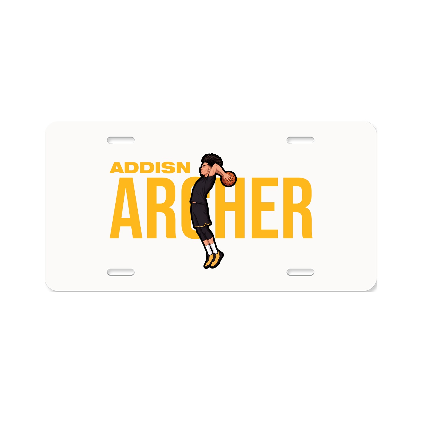 License Plate — Player Name in Classic