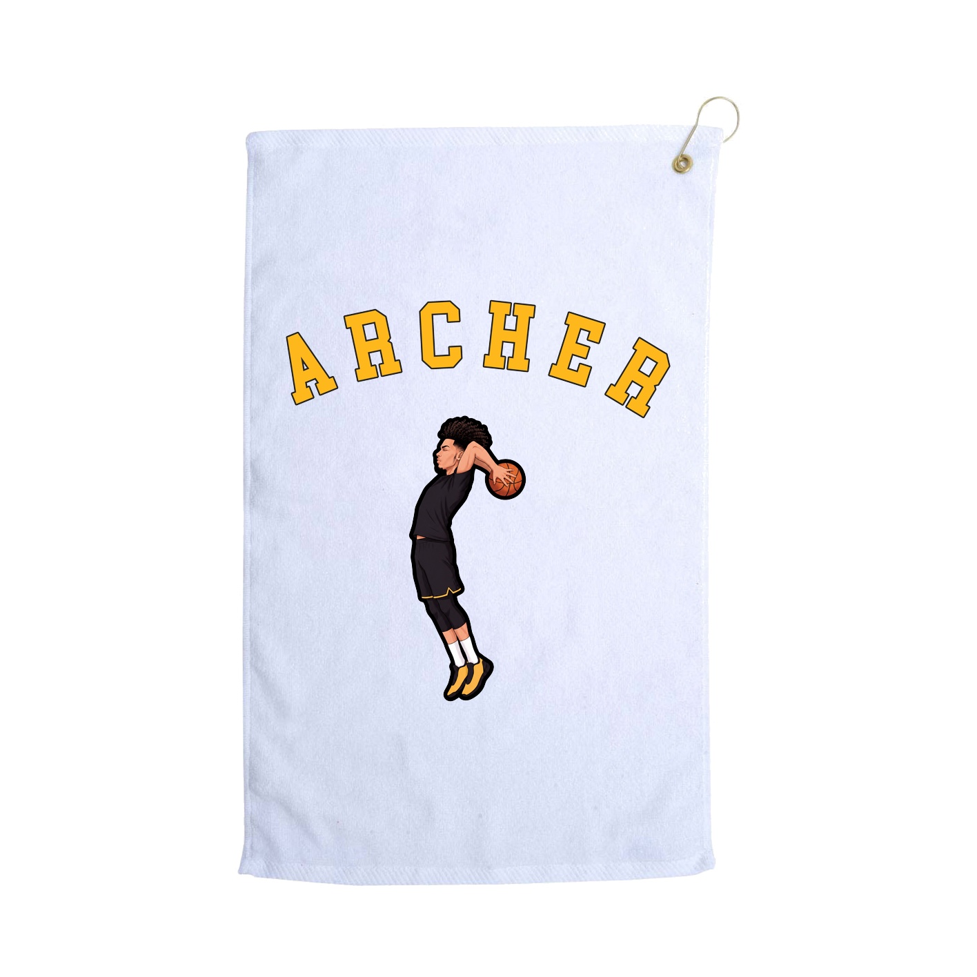 Golf Towel — Shirsey Arch in White