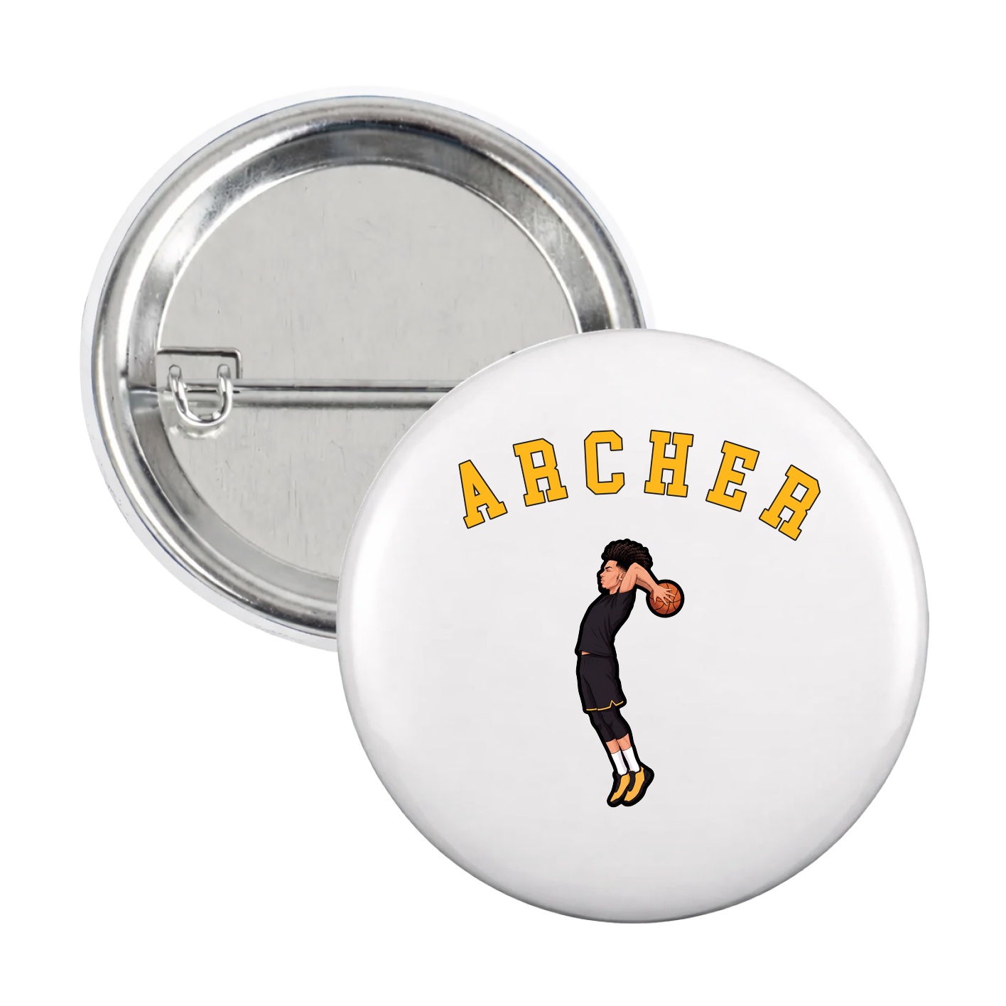 Game Day Button — Shirsey Arch in White