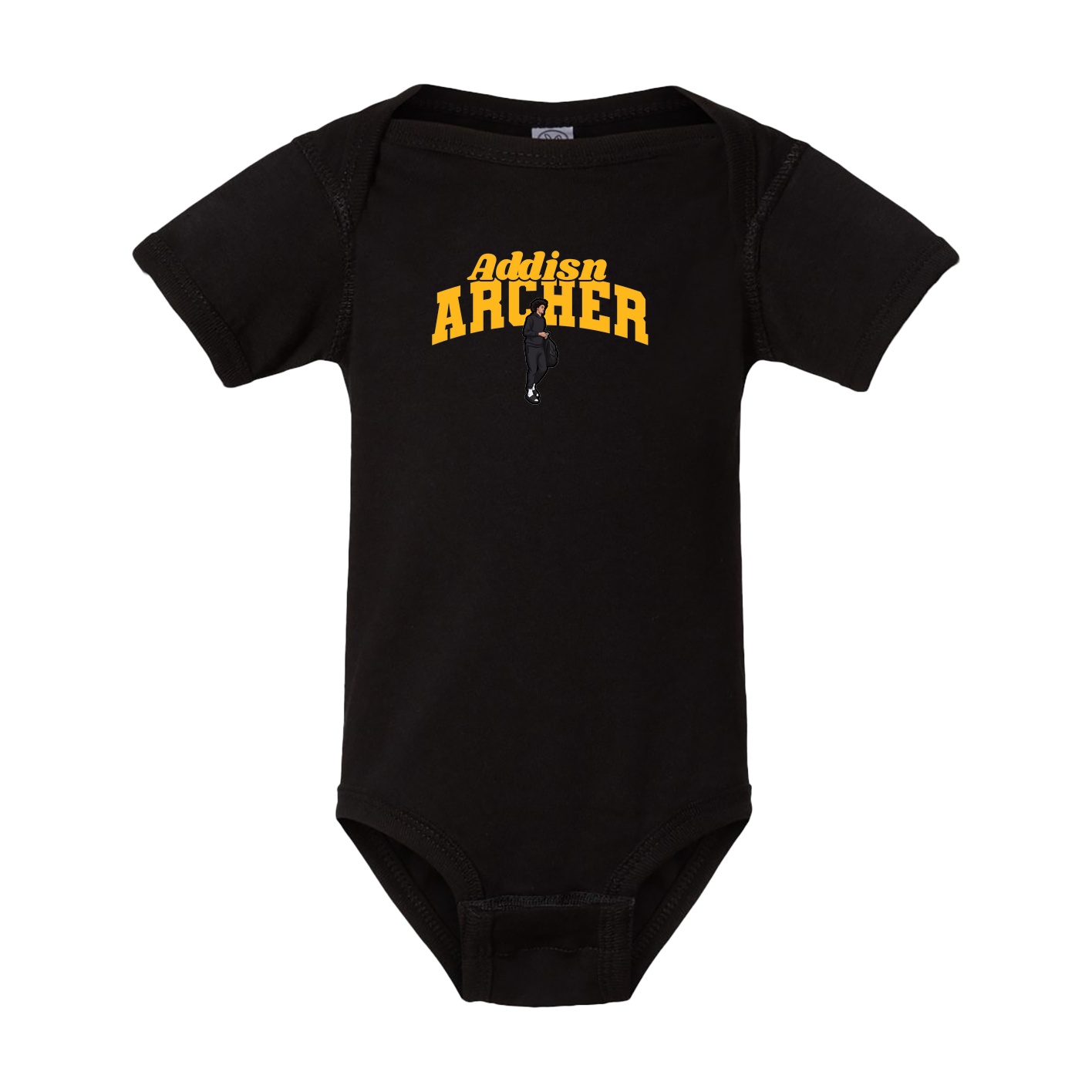 Baby Onesie — Signature Arch in Black