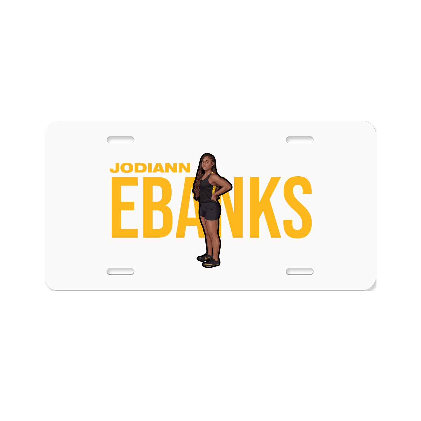 License Plate — Player Name in Classic