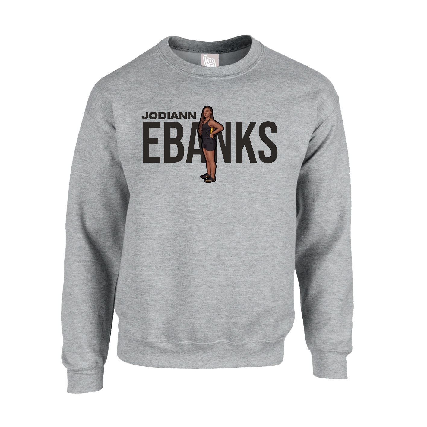Fleece Crew — Player Name in Grey