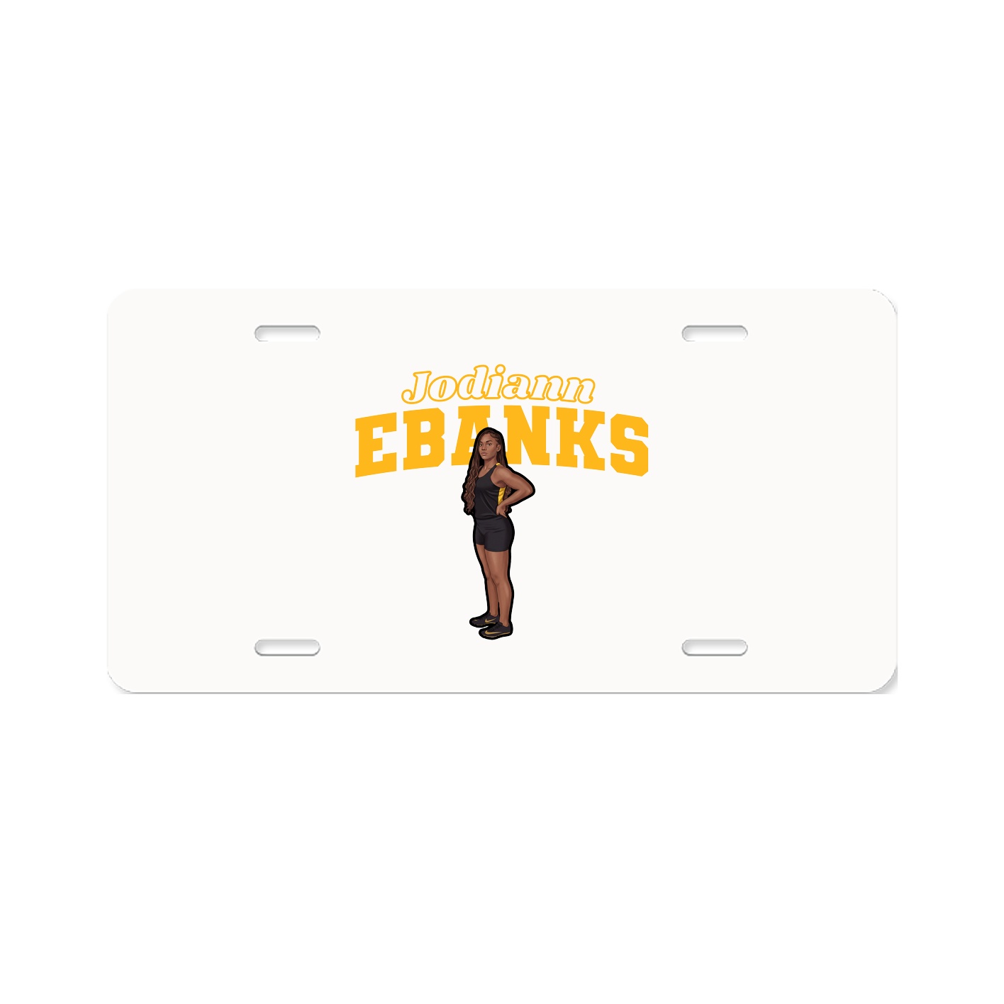 License Plate — Name Arch in Classic