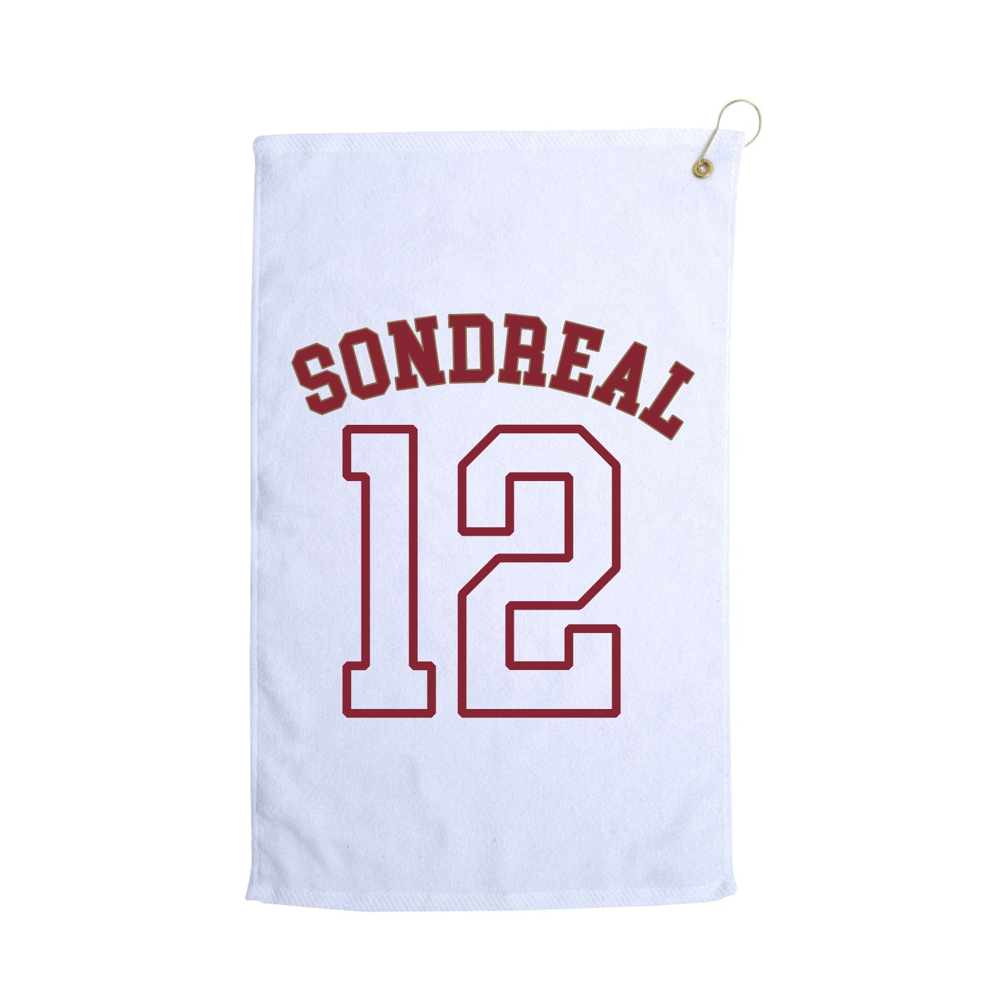 Golf Towel — Shirsey Arch in White