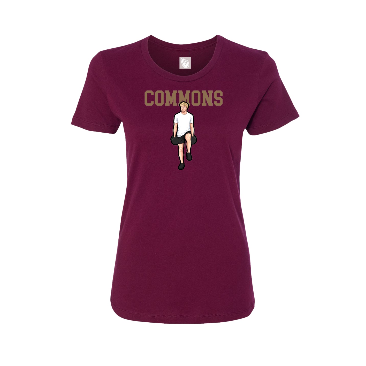 Fitted Women's Tee — Shirsey in Maroon