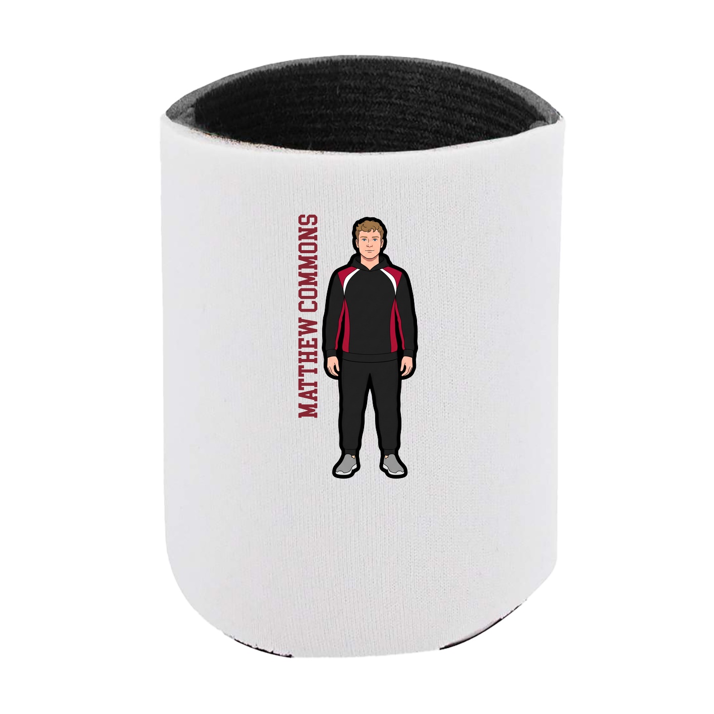 Can Holder — Name Vertical in White