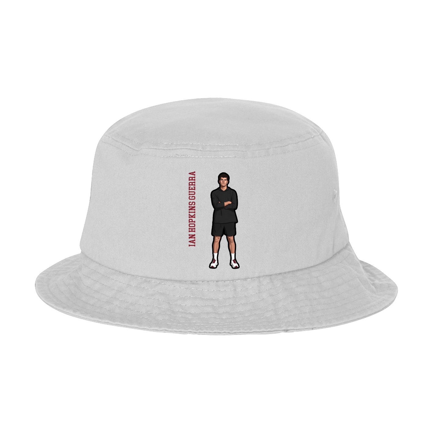 Bucket Cap — Name Vertical in White