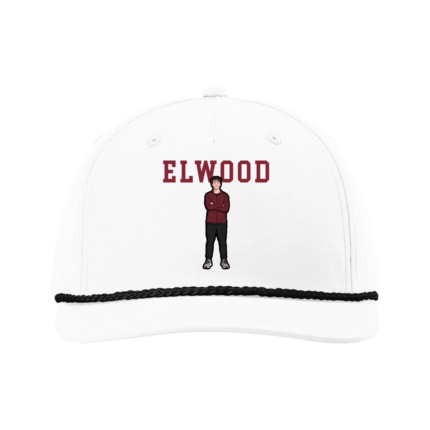 Five-Panel Classic Rope Cap — Shirsey in White