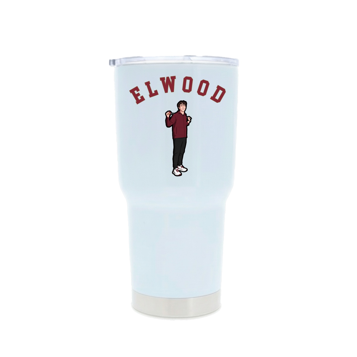 30oz Stainless Steel Tumbler — Shirsey Arch in White