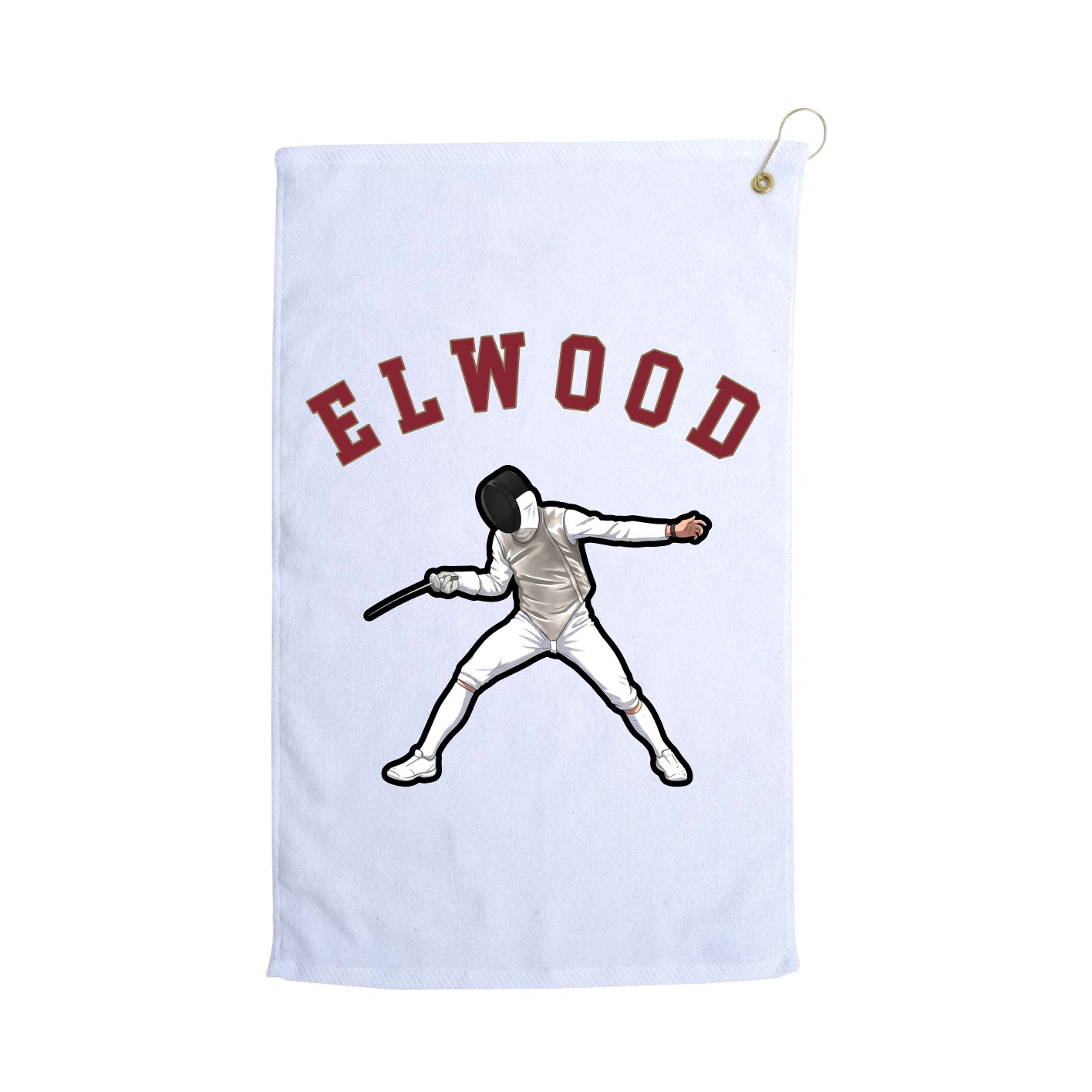 Golf Towel — Shirsey Arch in White
