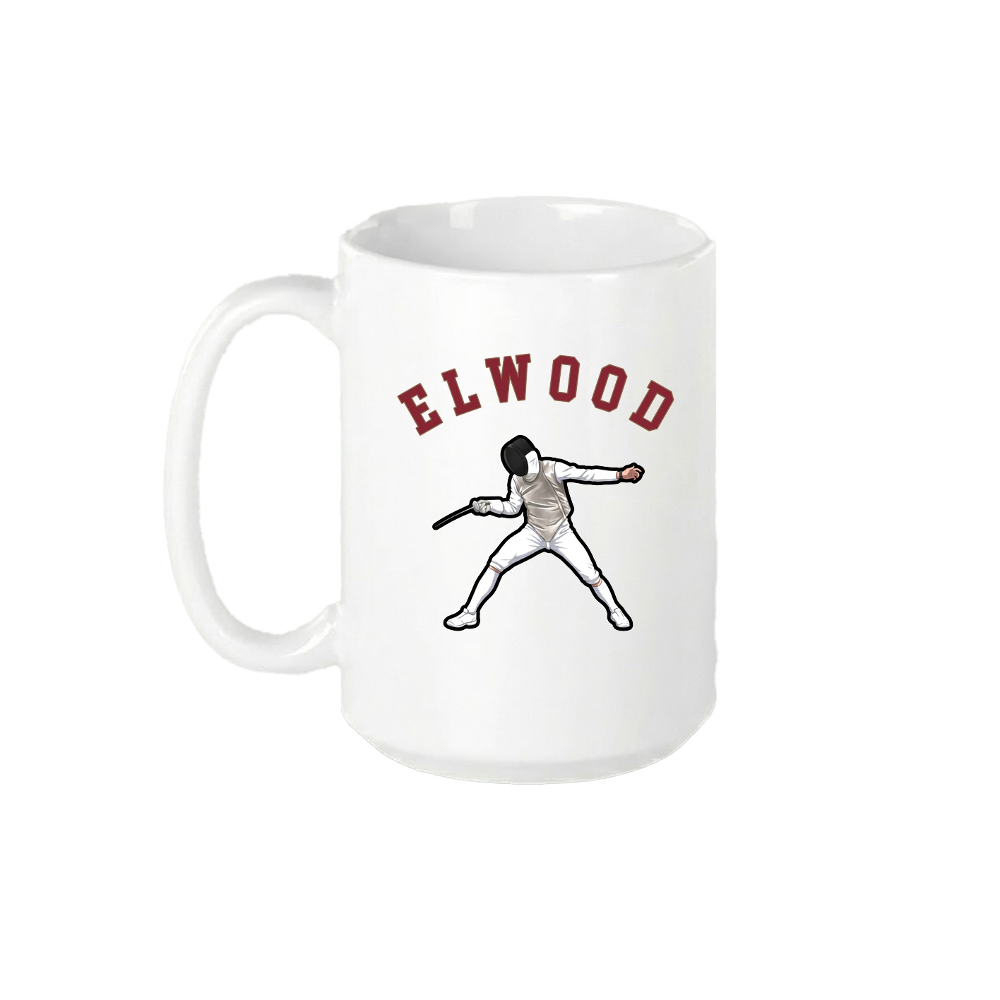 15oz Coffee Mug — Shirsey Arch in White