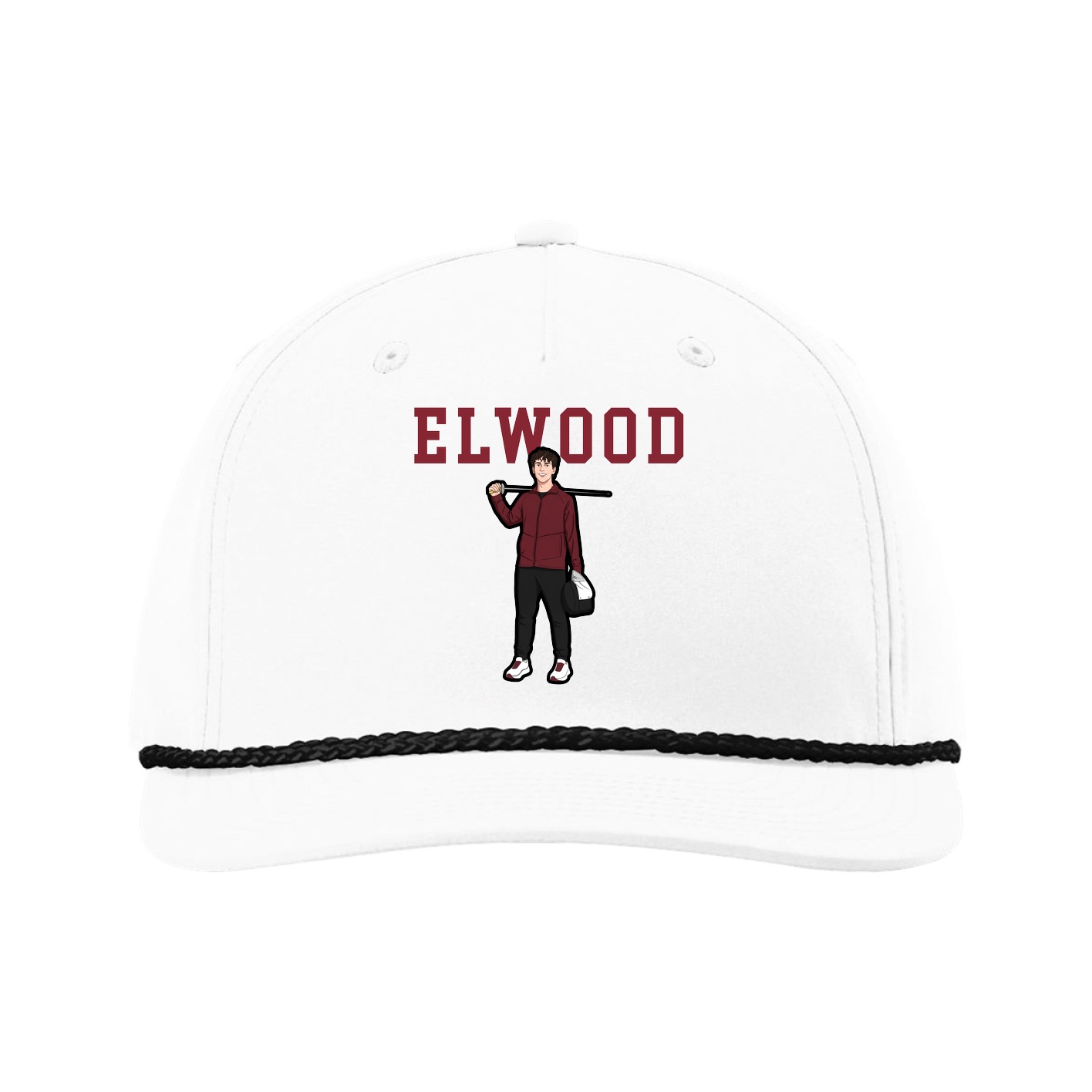 Five-Panel Classic Rope Cap — Shirsey in White