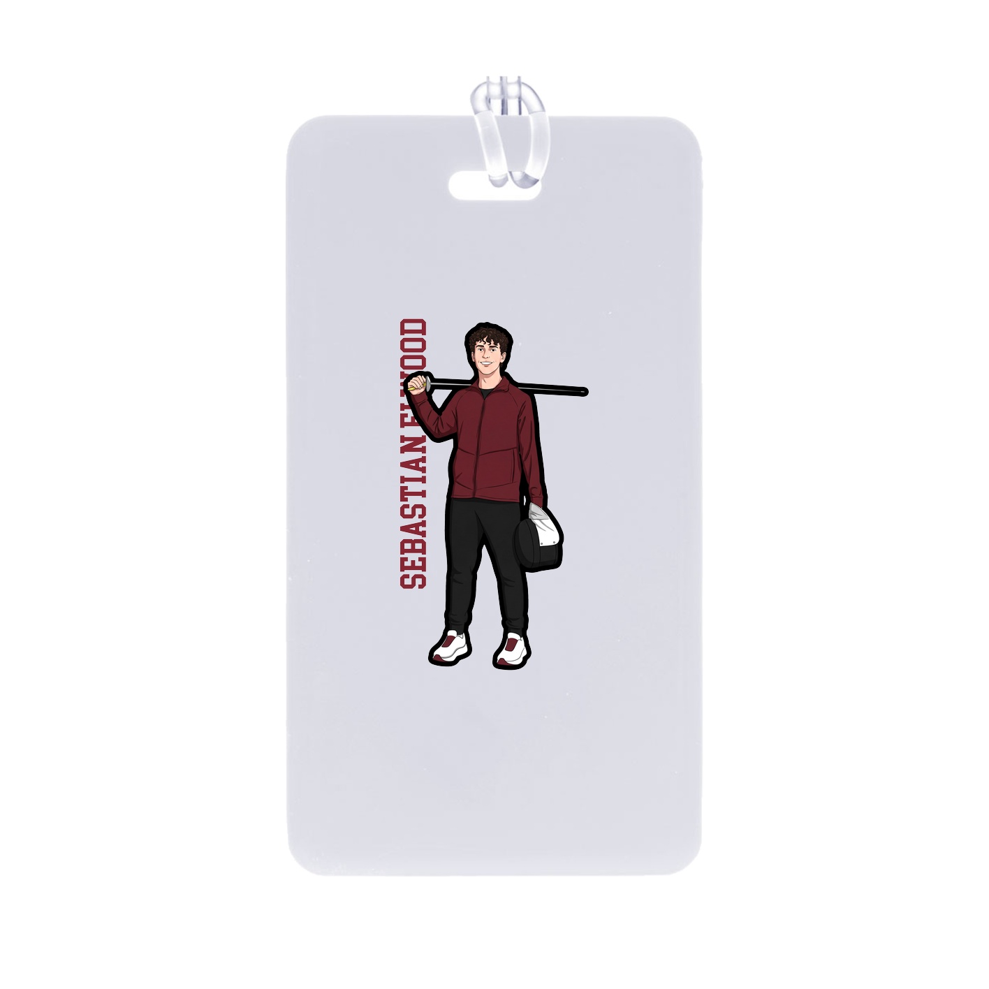 Bag Tag — Name Vertical in Classic
