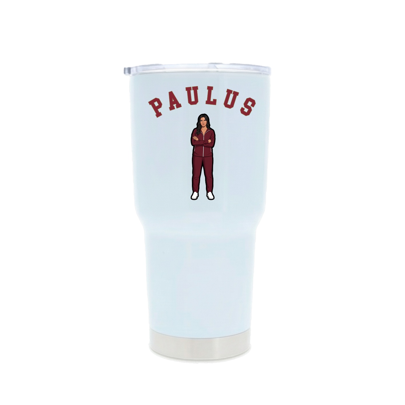 30oz Stainless Steel Tumbler — Shirsey Arch in White