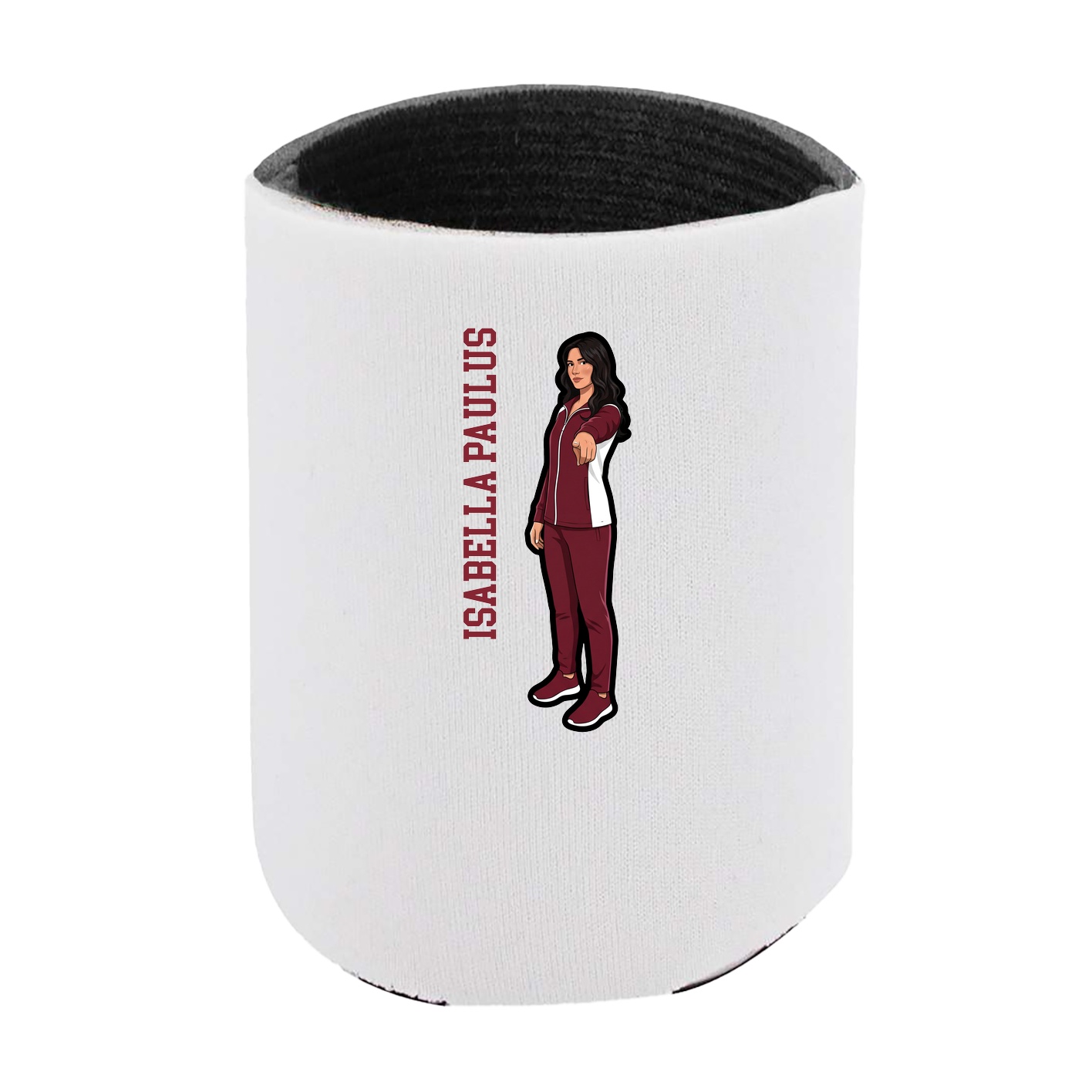 Can Holder — Name Vertical in White