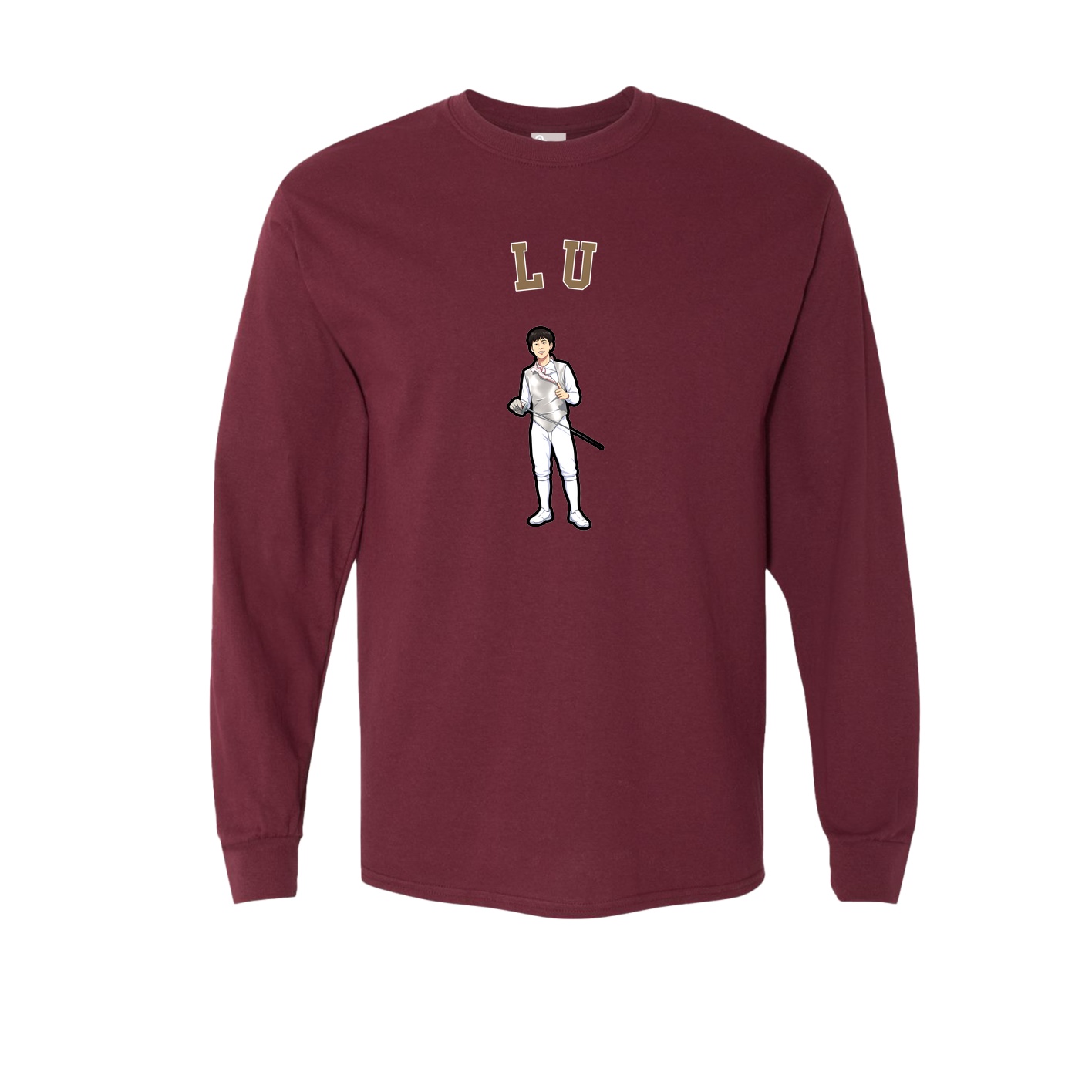 Long Sleeve Tee — Shirsey Arch in Maroon