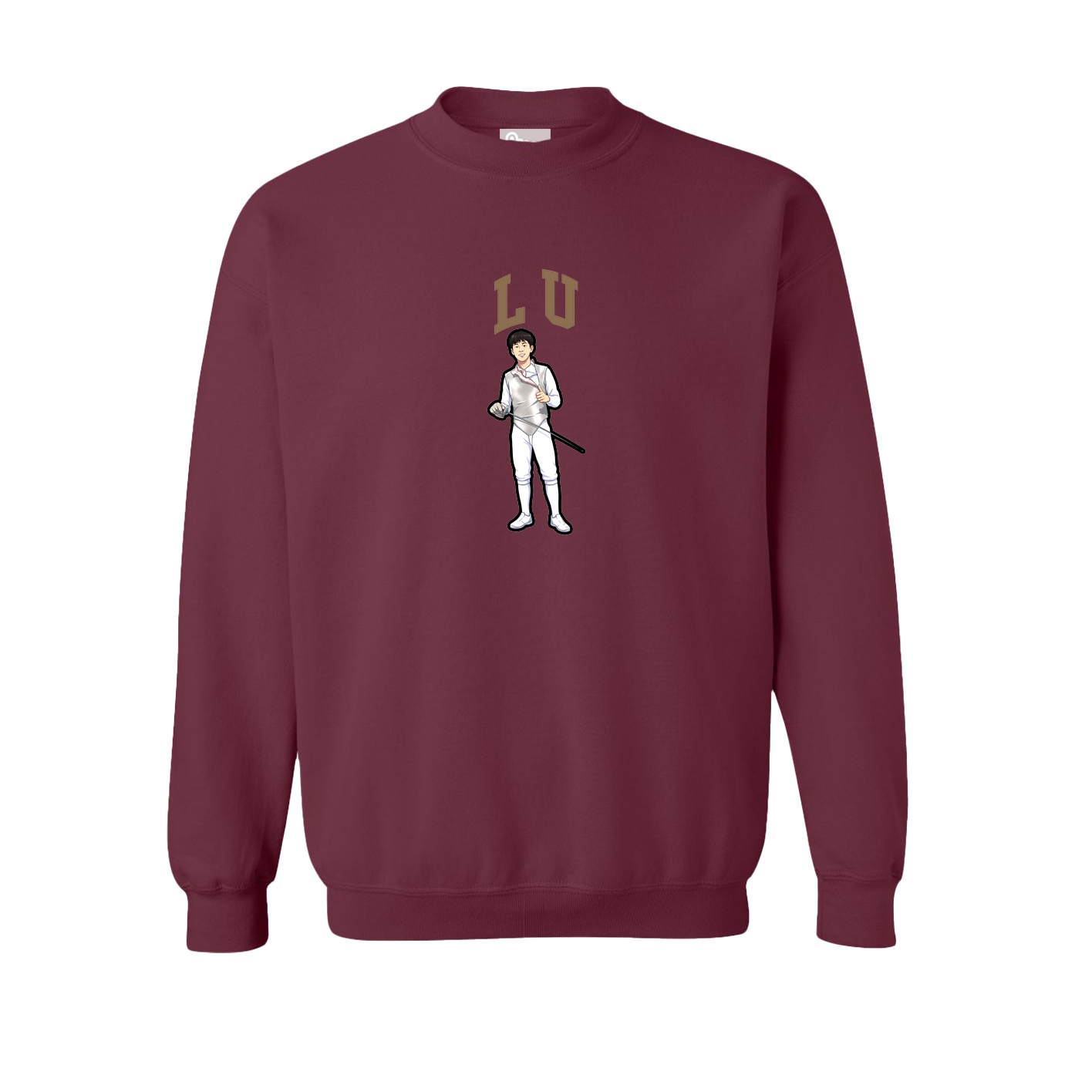 Fleece Crew — Shirsey in Maroon