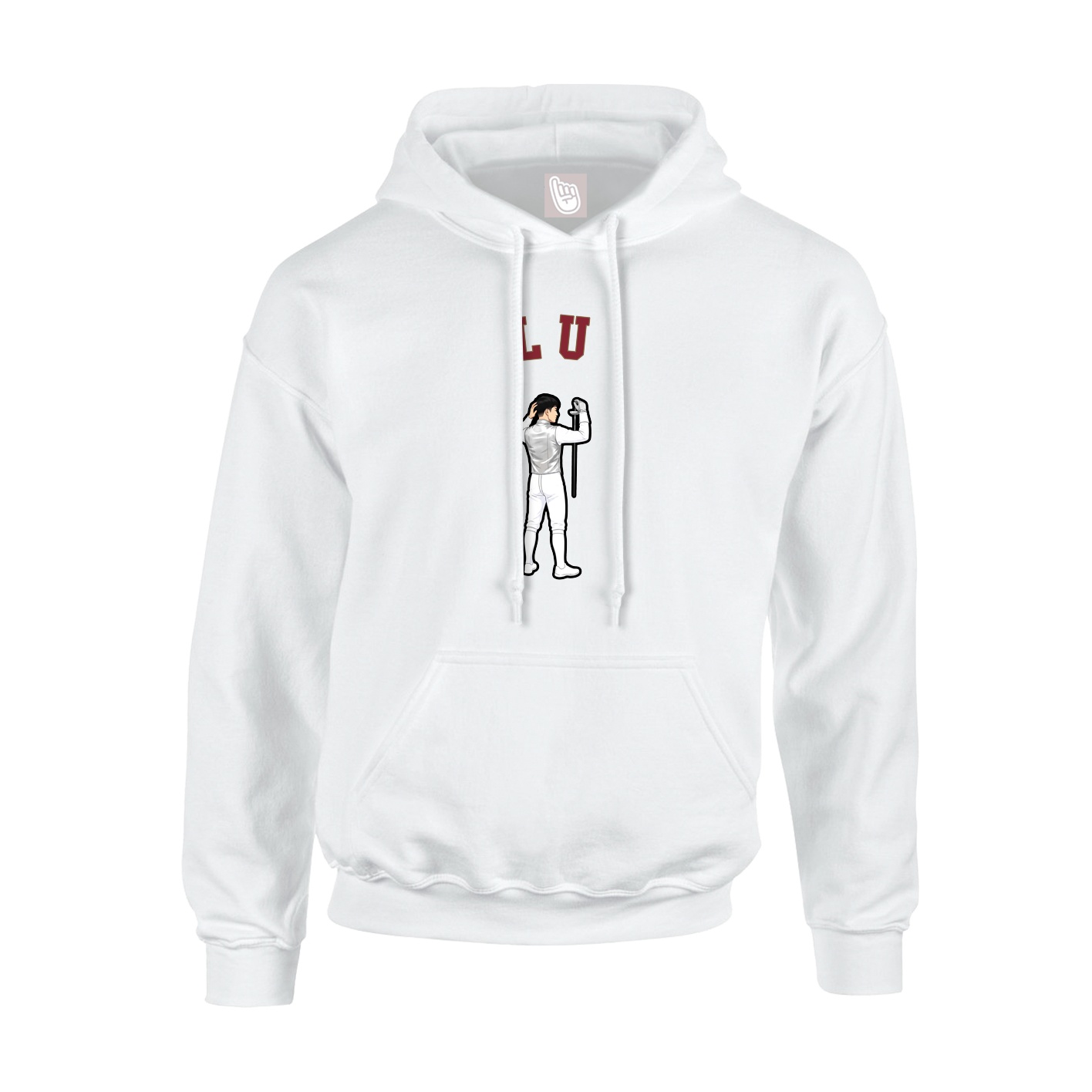 Youth Hoodie — Shirsey Arch in White