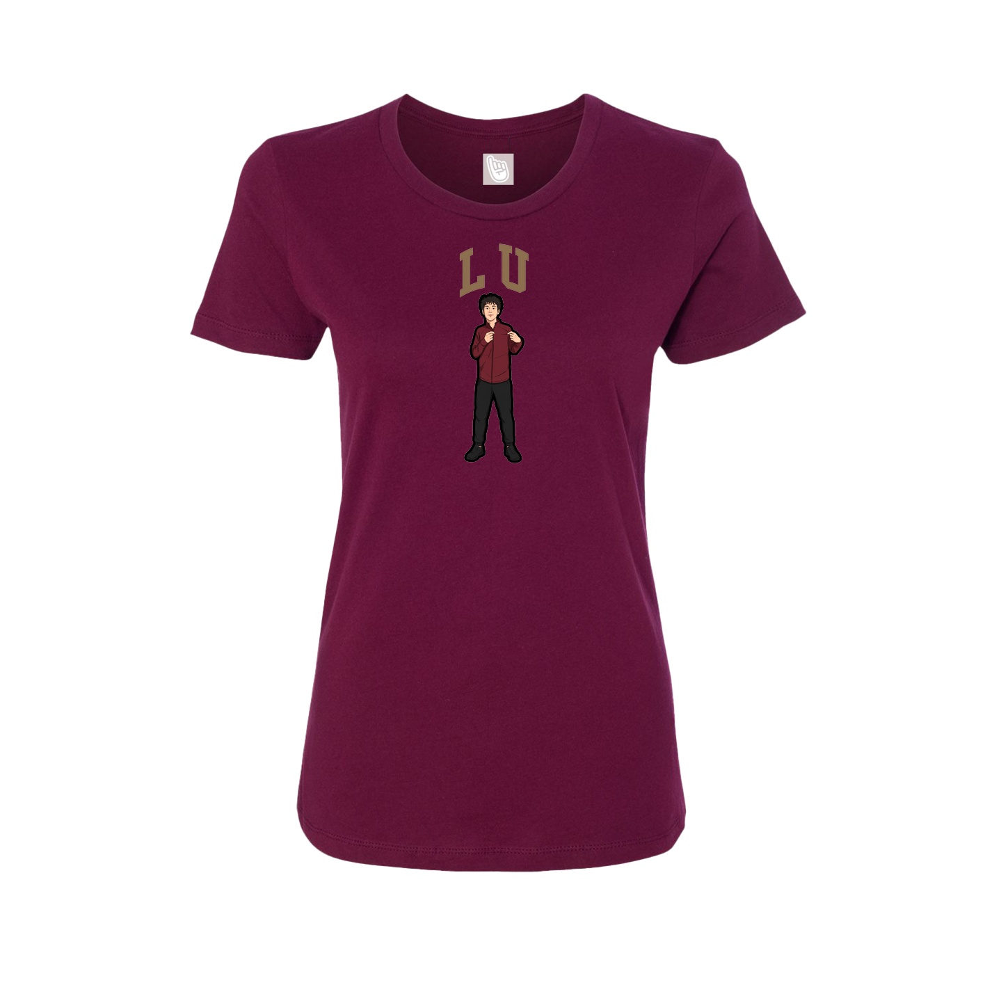 Fitted Women's Tee — Shirsey in Maroon