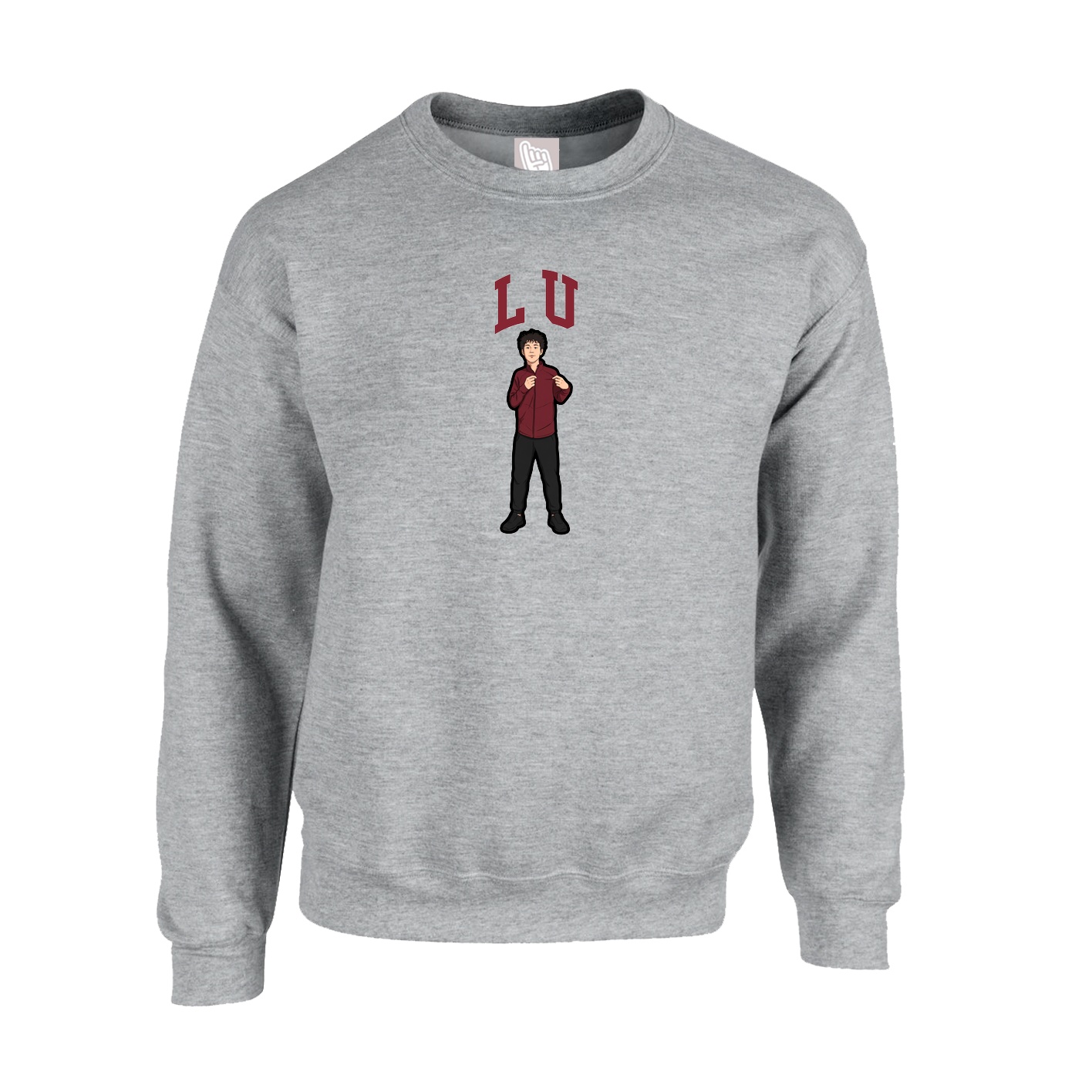 Fleece Crew — Shirsey in Grey