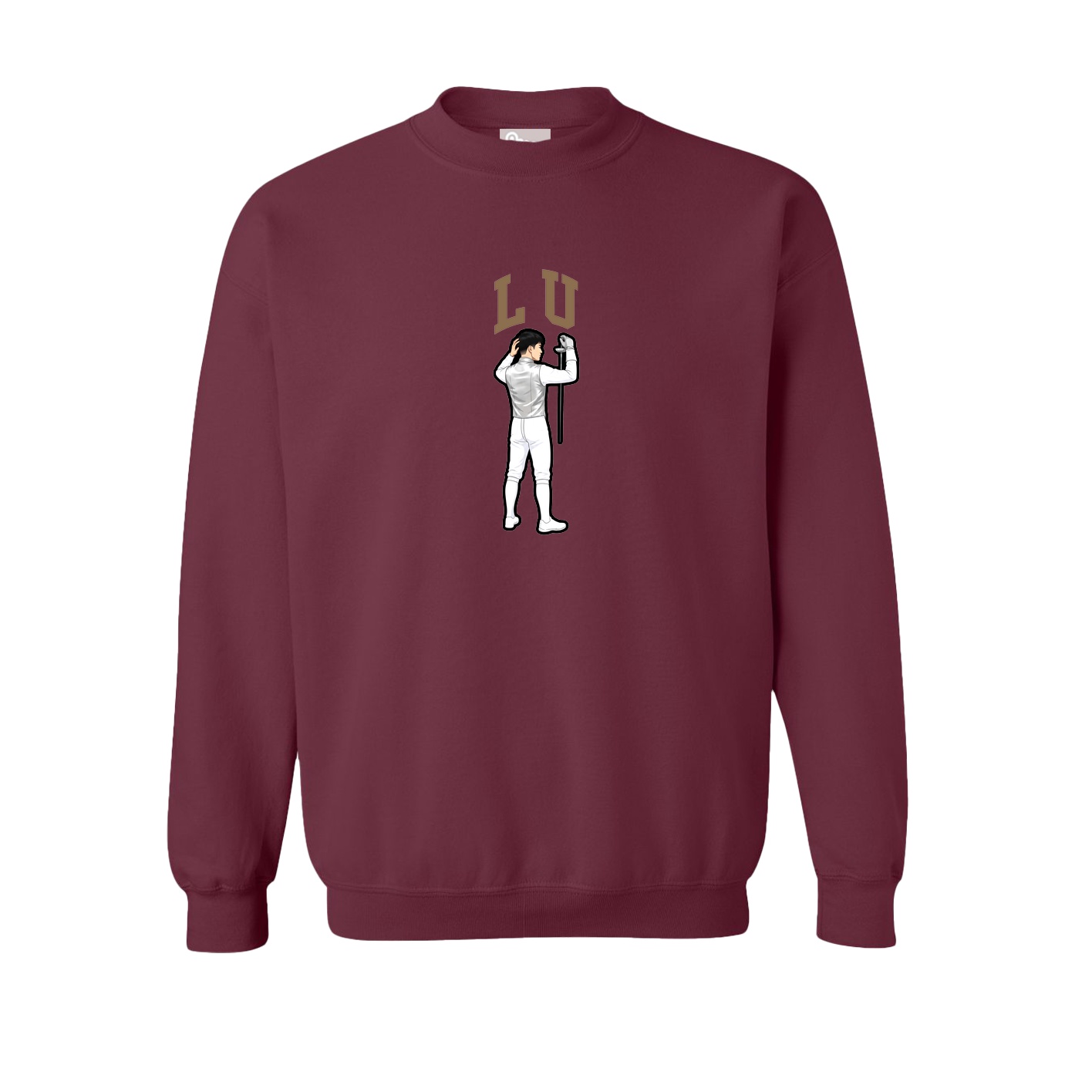Fleece Crew — Shirsey in Maroon