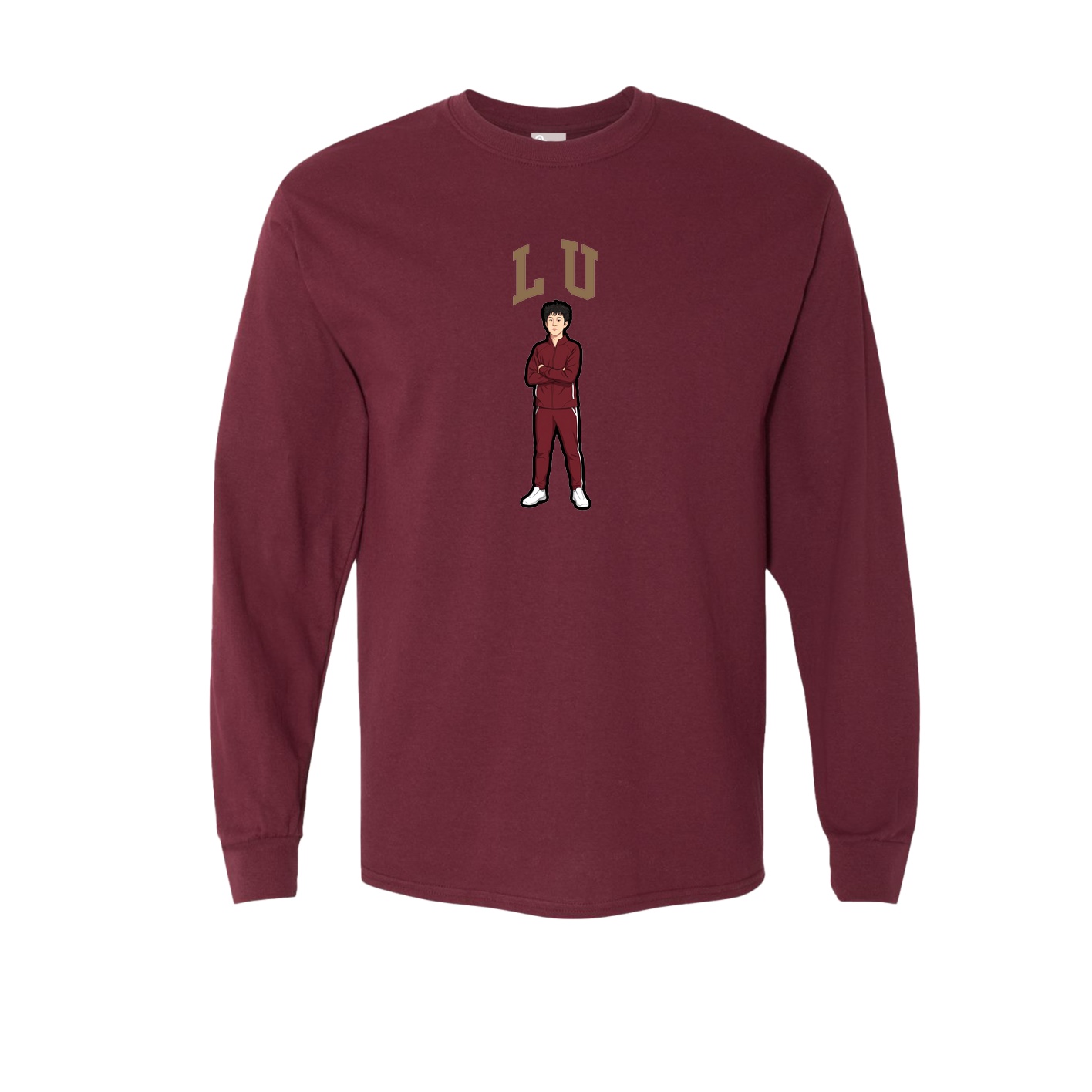 Long Sleeve Tee — Shirsey in Maroon