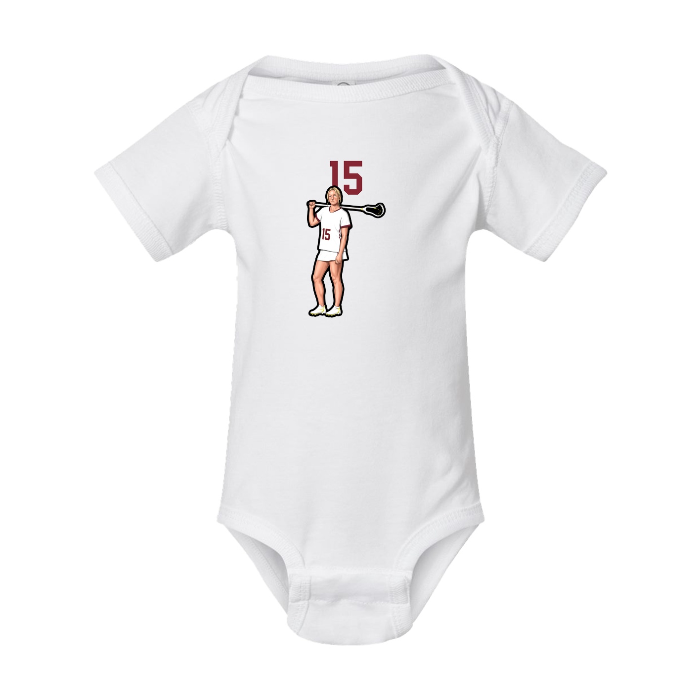 Baby Onesie — Number Top in White