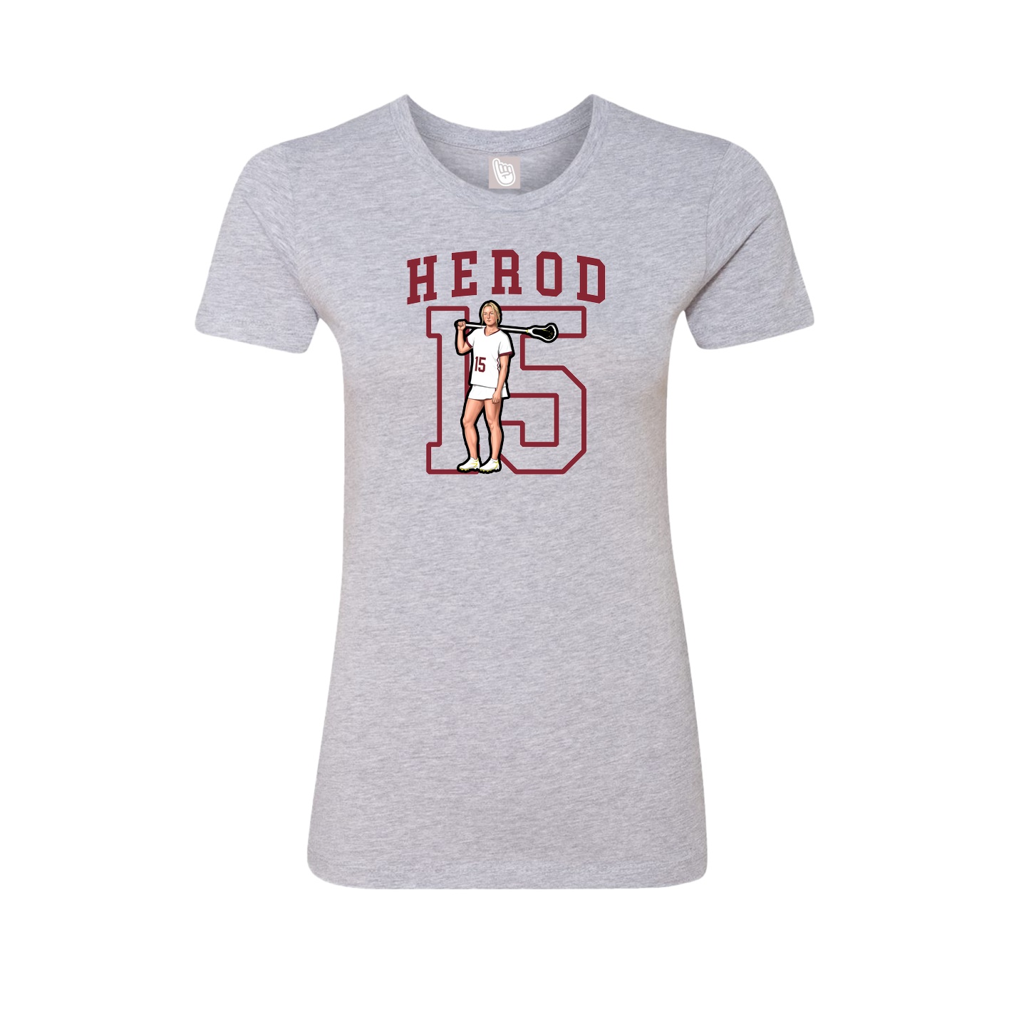 Fitted Women's Tee — Shirsey in Grey